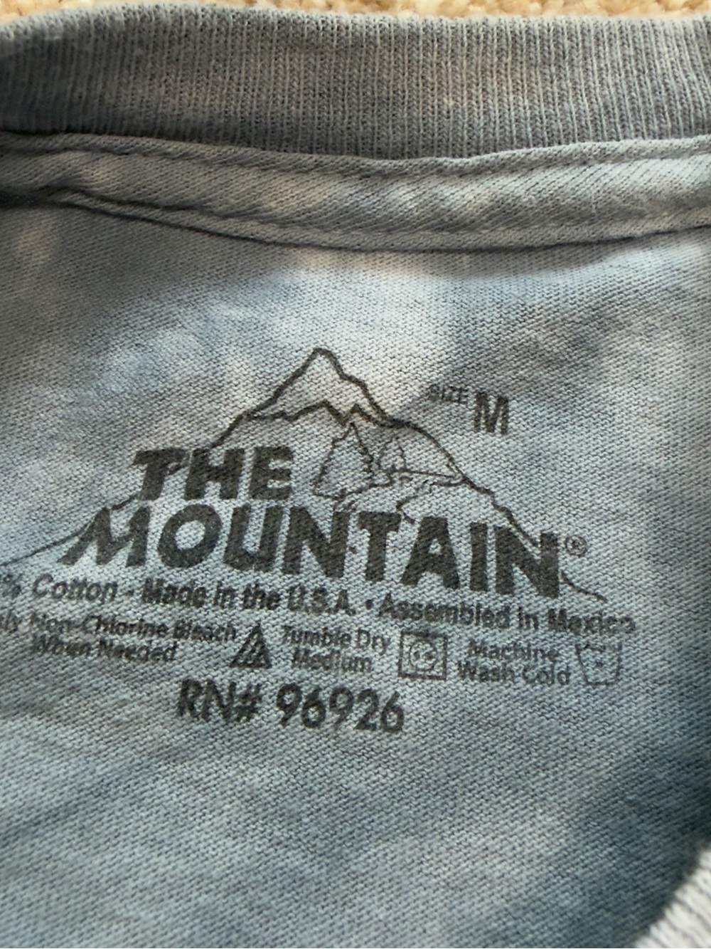 Vintage 90s The Mountain Eagle Tee Tie Dye Nature Graphic Mens M - Picture 4 of 7